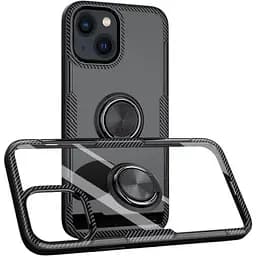 Чохол Primolux Ring Magnetic Stand для Apple iPhone 15 Plus Black