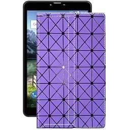 Чохол StatusCASE з екошкіри для планшету Bravis NB851 8 3G Фіолетовий ромб