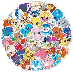 Стікерпак Покемон Набір наклейок GeekLand Pokemon 50 штук