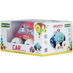 Іграшка текстильна Baby Team Машинка Таксі (8420) - мініатюра 4