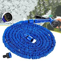 Шланг для поливу садовий Workpro Magic Hose 7.5 м, Шланг-Xhose, що розтягується, для саду та городу з розпилювачем (синій / зелений)  - мініатюра 7