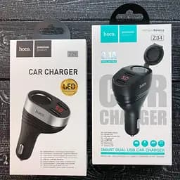 Автомобільний зарядний пристрій Hoco Z34 Thunder power має два USB-виходи - мініатюра 2