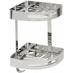 Полочка на два яруса Platinum 2201-2-9 Gb, Нержавеющая сталь