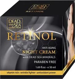 Нічний крем проти старіння Dead Sea Collection з ретинолом та мінералами Мертвого моря, 50 мл
