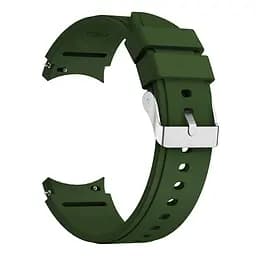 Ремінець для Samsung Galaxy Watch 5 44mm - темно-зелений ширина кріплення 20мм силікон Watchbands Galaxy Classic (W43-7WB22497992) - мініатюра 2