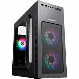 Корпус GameMax MT525-2U3TYC чорний, без БЖ, Mid Tower, ATX / Micro ATX / Mini ITX, 2хUSB 3.0, Type-C, 3x120mm, 417x200x425 мм