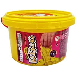 Креативна творчість Кінетичний пісок Danko Toys KidSand KS-01-05, 600 гр Жовтий