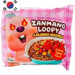 Локшина швидкого приготування Paldo Spicy Zanmang Loopy 110 г