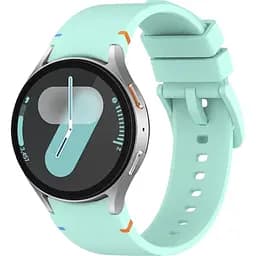 Силіконовий ремінець BeCover Tape для Samsung Galaxy Watch (20 mm) 3 41 mm/4 40mm-44mm/5 40-44mm/6 40-44mm/7 40-44mm Turquoise (712062)