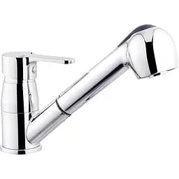 Змішувач для кухні з висувним виливом Ibergrif Square M14522 CV028512 Хром