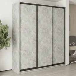 Шкаф-купе трехдверный MebelStar Комбо BG 3ДСП 210x60x240 см Бетон (MBS-9501)