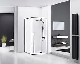 Душова кабіна Rea Fargo 90x90 black REA-K6318, Чорний, Універсальна, прозорий - мініатюра 2