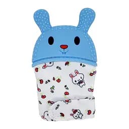 Прорізувач-рукавичка "Зайчик" MGZ-0404 (Blue) на липучці