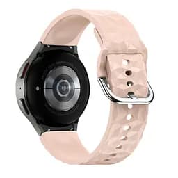 Ремінець для Samsung Galaxy Watch 4 Classic 42mm - бежево-рожевий ширина кріплення 20мм силікон Watchbands Diamond (W28-6WB62202667) - мініатюра 2