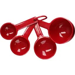 Набір мірних ложок KitchenAid Universal червоний 4 шт. (KQG058OHERE) - мініатюра 2