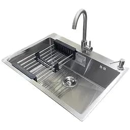 Комплект мийка + змішувач Romzha Arta U-650S Max (A)