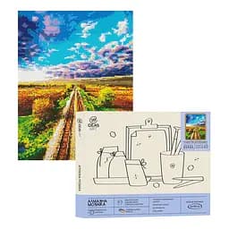 Набір з алмазною мозаїкою "Подорож залізницею" 40*50 см, IDEA2-CK1394, ТМ "99IDEAS"