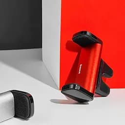 Тримач в машину Baseus Steel Cannon Air Outlet Car Mount срібний (30494 silver) - мініатюра 6