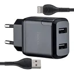 МЗП Hoco N7 Speedy dual port charger set Micro ( EU ) Black