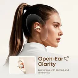 Навушники Langsdom бездротові кісткові кліпси T60 Open-Ear спортивні блютуз TWS зі спрямованим звуком та шумоподавленням - мініатюра 4