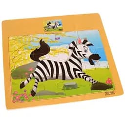Дерев’яний пазл «Зебра» IW12