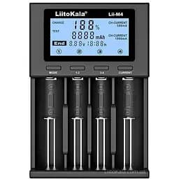 Зарядний пристрій розумний для акумуляторів АА 18650 — LiitoKala Lii-M4 black