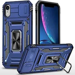 Ударостійкий чохол Camshield Army Ring для Apple iPhone XR (6.1) Синій / Navy