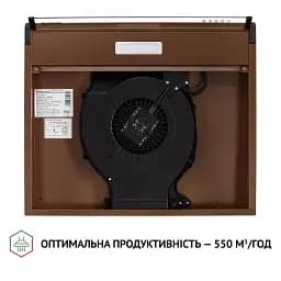 Витяжка плоска Perfelli PL 6144 Dark BR LED - мініатюра 8