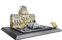 Конструктор Архитектура Wange 3Д Музей Лувр 4213 The Louvre of Paris-France 3D для детей и взрослых 785 деталей 