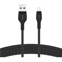 Кабель Belkin USB-A > Lightning зарядка/синхронизации 1м, плетеный, силиконовый, с ремешком на ма teh0013622