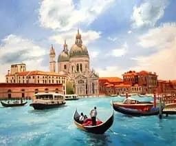 Алмазна мозаїка на підрамнику Венеція 40×50 см 71788_BGLE