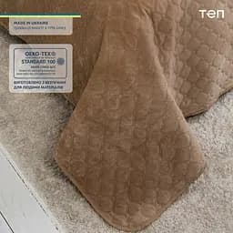 Покривало ТЕП Velour ромб круглий 240х180 см золотий беж (4-00516_22873) - мініатюра 4