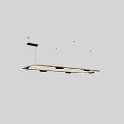 Підвісний світильник Skarlat RHL7786 38W GD+BK 4000K