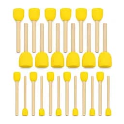 Набір спонжів для декорування та малювання Sponge-24, 1,2 см, 1,5 см, 2,5 см, 3 см, 24 шт