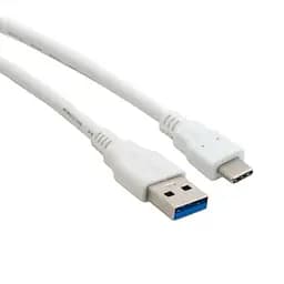 Кабель USB AM-Type-C, 1 м, белый, Extradigital (KBU1673)