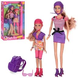 Набір ляльок DEFA "Сестрички на роликах" 2 ляльки та аксесуари 8130