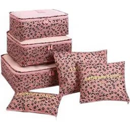 Набір органайзерів дорожній Stenson  J01418 рожевий 6 предметів (35947)