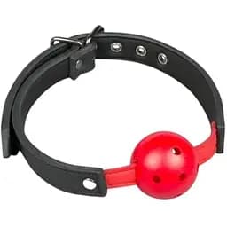Кляп Easy Toys Ball Gag Plastic Gag With Air Holes 4.5 см красный