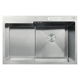 Кухонная мойка Mixxus MH7849R-HK Nano-Silver MX1937, Нержавеющая сталь