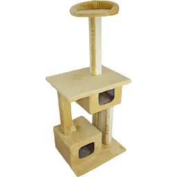 Царапка для кошек Lucky Pet дом Говерла 54x54x129 см бежевая 