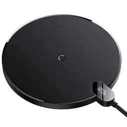 Бездротовий зарядний пристрій Baseus Digital LED Display Wireless Charger Gen2 15W (CCED000001) Black [78282] - мініатюра 2