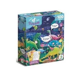 Пазл Ищи и находи "Страна динозавров" 300669 DoDo, 100 деталей, 33х47 см, в коробке (4823115911032)