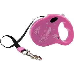 Повідець висувний для собак 4Dog Deluxe, 3 м, рожевий