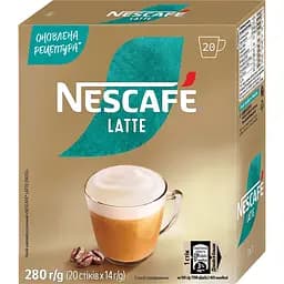 Напій кавовий Nescafe Latte розчинний стік 14 г х 20 шт.