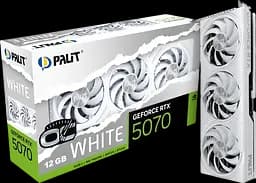Відеокарта GeForce RTX 5070 12GB Palit White OC (NE75070U19K9-GB2050W)