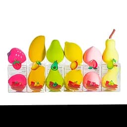 Спонж для нанесения макияжа в виде фруктов Beauty Tools (6 шт. в ассортименте)