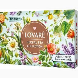 Набір Колекція трав’яних чаїв Lovare Herbal Tea Collection 96 г (8 видів по 8 шт.)
