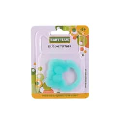 Прорізувач силіконовий Baby Team Морські мешканці, бірюзовий (4008_бирюзовая_медуза) - мініатюра 2