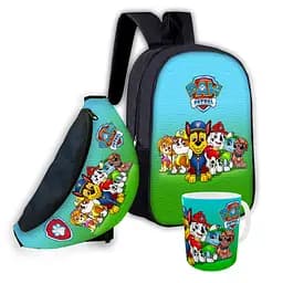Набір дитячий Щенячий патруль рюкзак 36х27см сумка-бананка, кружка з принтом для хлопчика (01631)