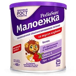 Суха суміш PediaSure малоїжки зі смаком полуниці, 400 г
